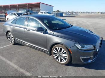  Salvage Lincoln MKZ Hybrid