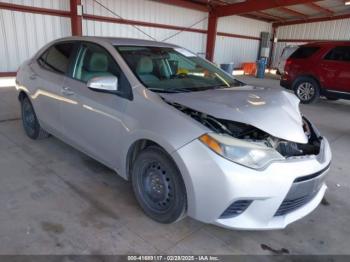  Salvage Toyota Corolla