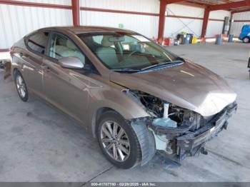  Salvage Hyundai ELANTRA