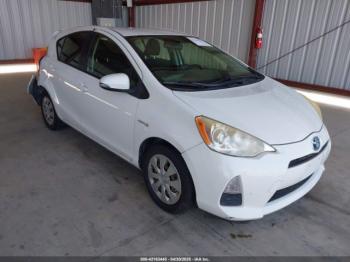  Salvage Toyota Prius c