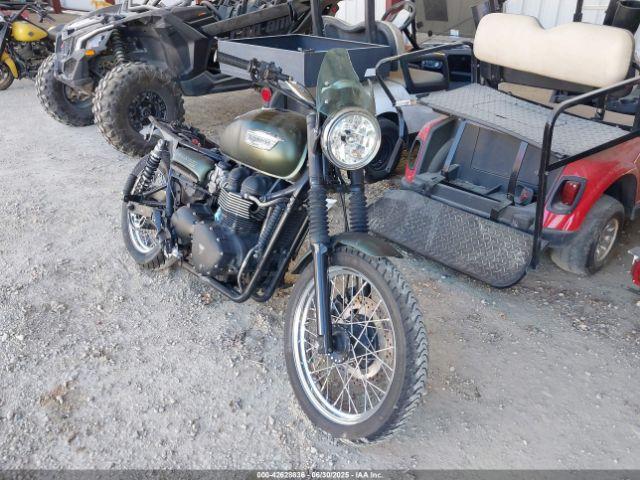  Salvage Triumph Motorcycle Scrambler