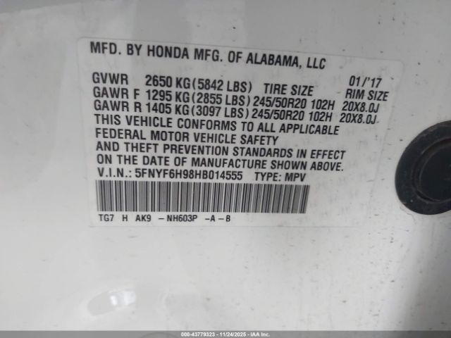 Honda Pilot Touring Image 9