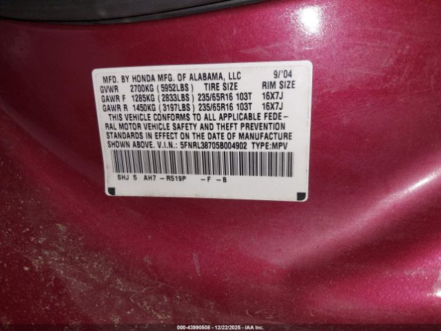 Honda Odyssey Ex-l Image 11