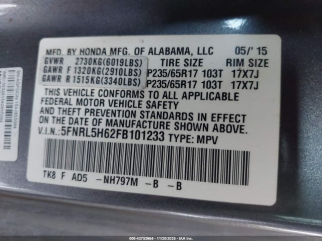 Honda Odyssey Ex-l Image 7