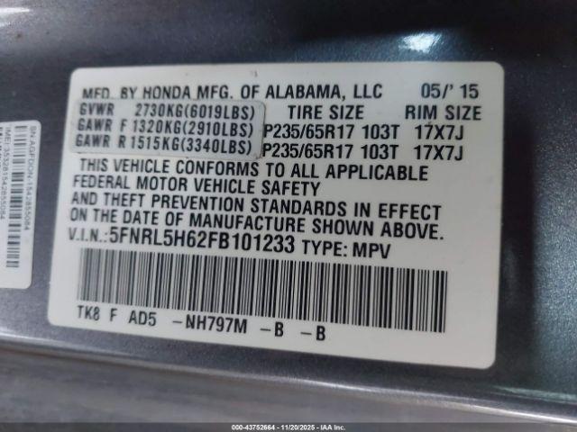 Honda Odyssey Ex-l Image 7