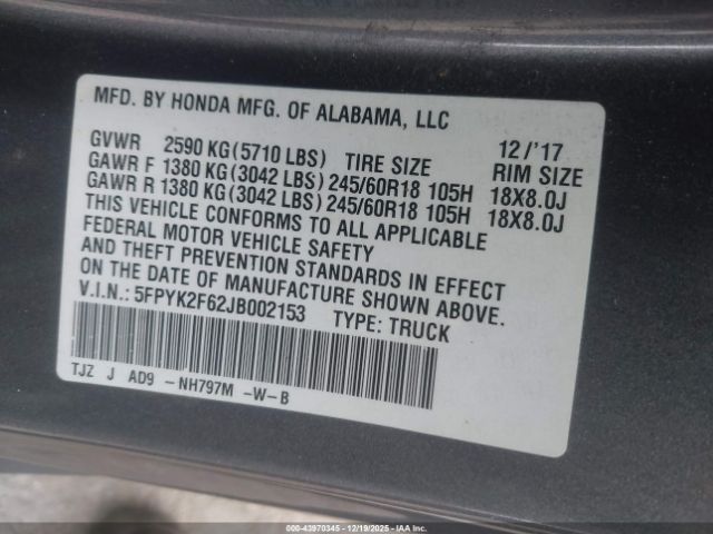 Honda Ridgeline Rtl-t Image 15