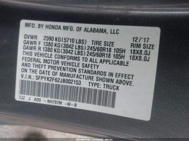 Honda Ridgeline Rtl-t Image 15