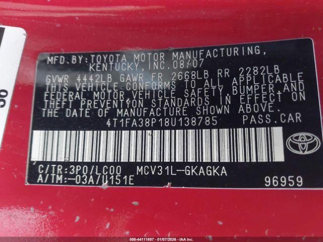 Toyota Camry Sle Image 10