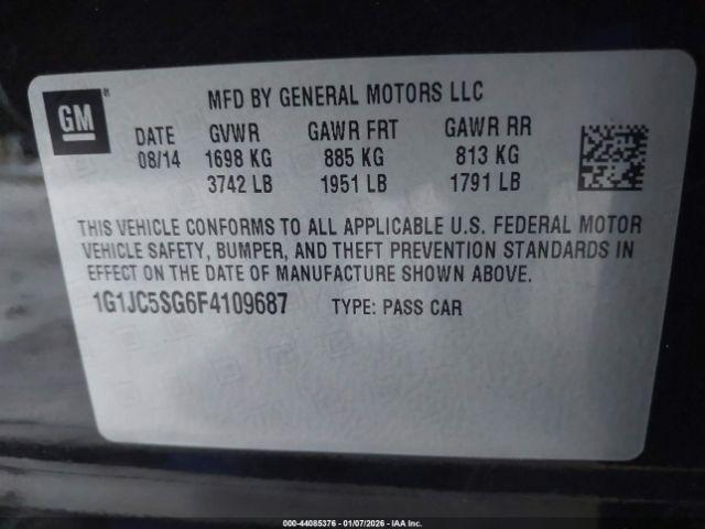 Chevrolet Sonic Lt Auto Image 9