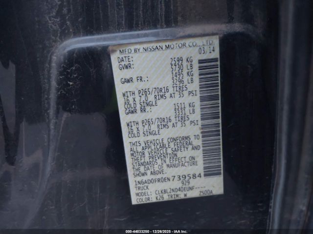 Nissan Frontier Sv Image 11