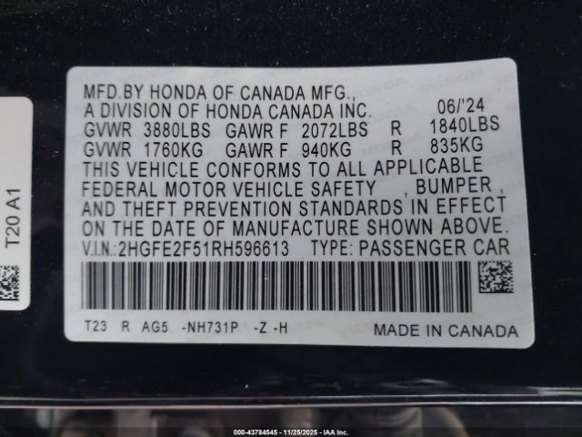 Honda Civic Sport Image 10