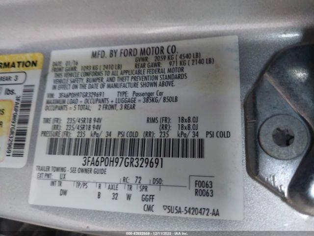 Ford Fusion Se Image 3